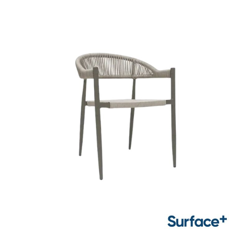 MILLIE Aluminum Arm Chair with Textilene Seat and Backrest